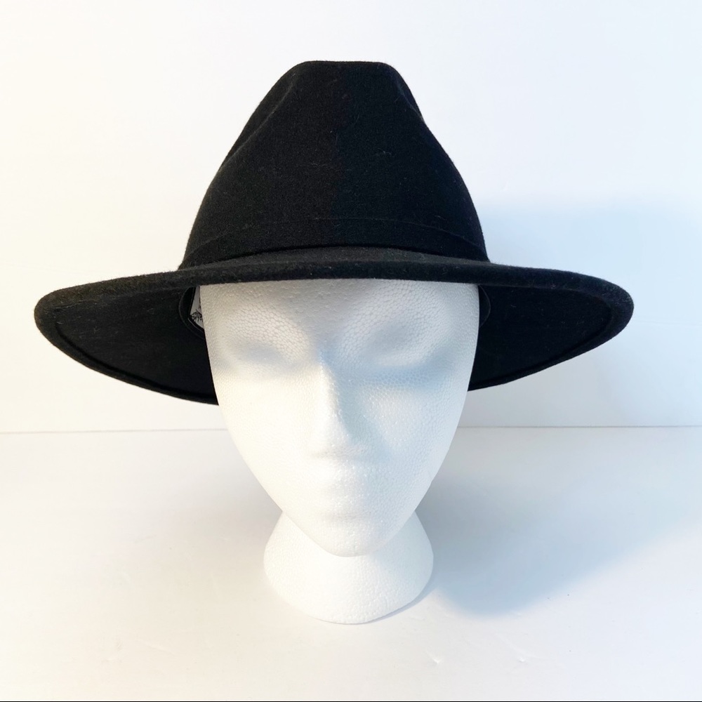 Impermeable Black Wool Felt Hat EUC